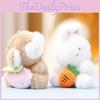 Monkey And Rabbit Plush Keychain With Carrot Peach Design For Girls Gift And Collectible Fun