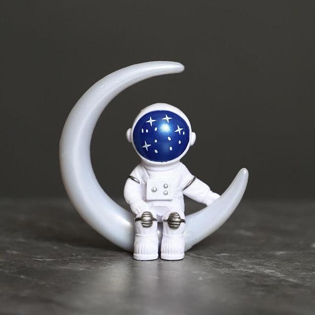 Смола Астронавт Фигурка Статуэтка Космонавт Скульптура Образовательная Игрушка Настольный Домашний Декор Модель Астронавта Для Детей Подарок
