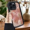 Phone case: 2D flat design suitable for iPhone 18 17 16 15 14 13 Pro tiered protective case, pink and white gradient, Christmas and Halloween gift