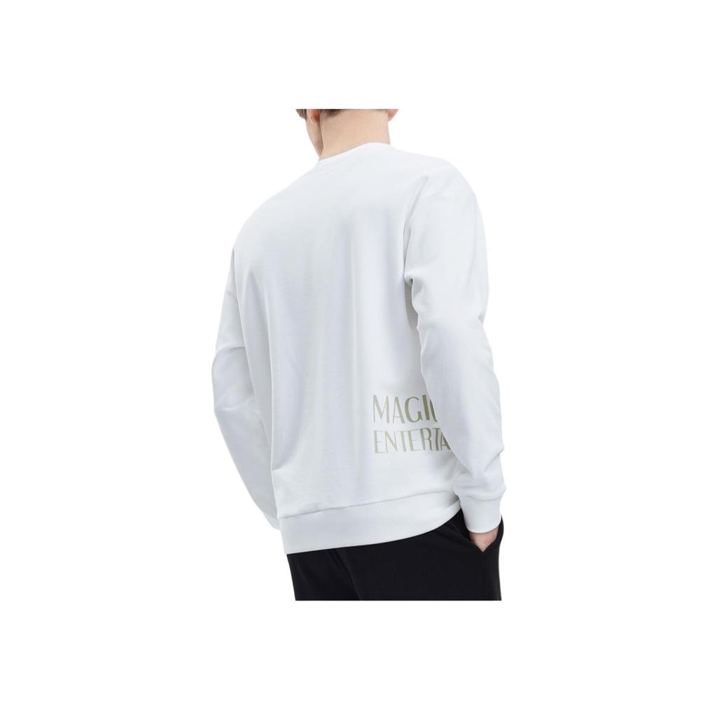 Fila X Magic Stick 2023 Осень Новая Толстовка Пуловер Модный Повседневный Топ Мужские топы Стандартный-Белый F11M339205F-WT
