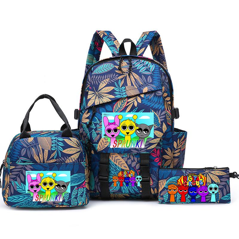 Новый рюкзак для подростков с принтом «звездное небо», набор из трех предметов, мужской и женский