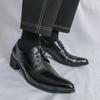 Men's Senior Fashion Trend Off Business Dating Wedding Shoes Formal Party Shoes Comfortable and Versatile Oxford Leather Shoes