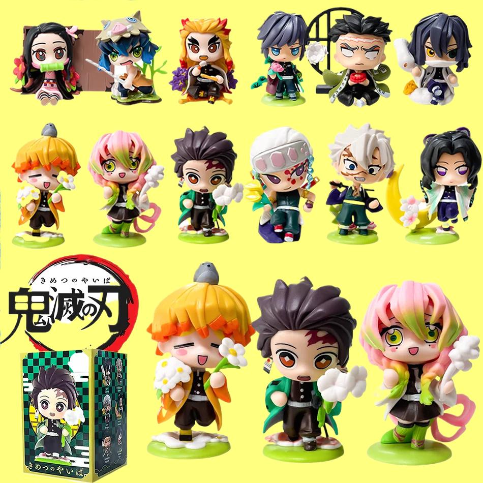 Клинок, рассекающий демонов Танджиро Камадо Незуко аниме мультфильм фигурка коробка креативный персонализированный статуэтка модель украшение сюрприз подарочная коробка