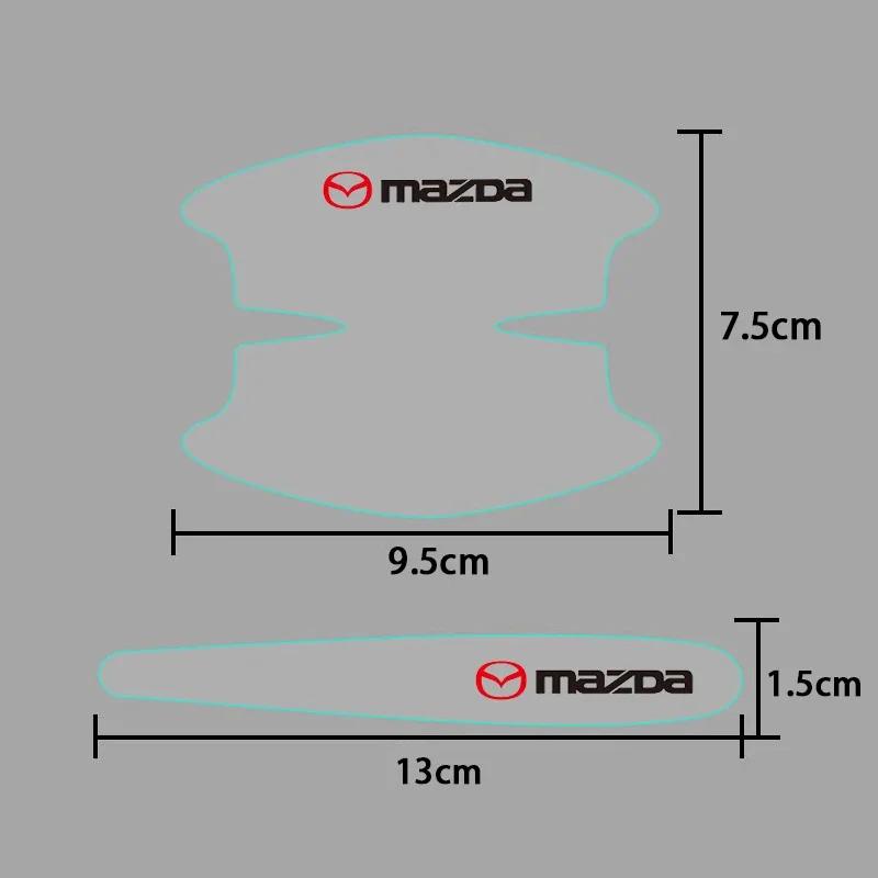 Transparent Auto Door Bowl Handle Protector Stickers Scratches Film for Mazda 3 RX8 RX7 MX3 Axela Atenza MX5 CX9 CX5 CX7 323 626 bb1
