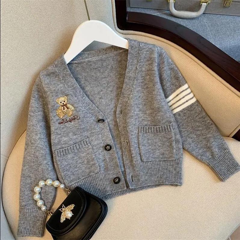 JK British College Style Girls' Pleated Skirt Uniform Set Spring and Autumn Children's Two-piece Set