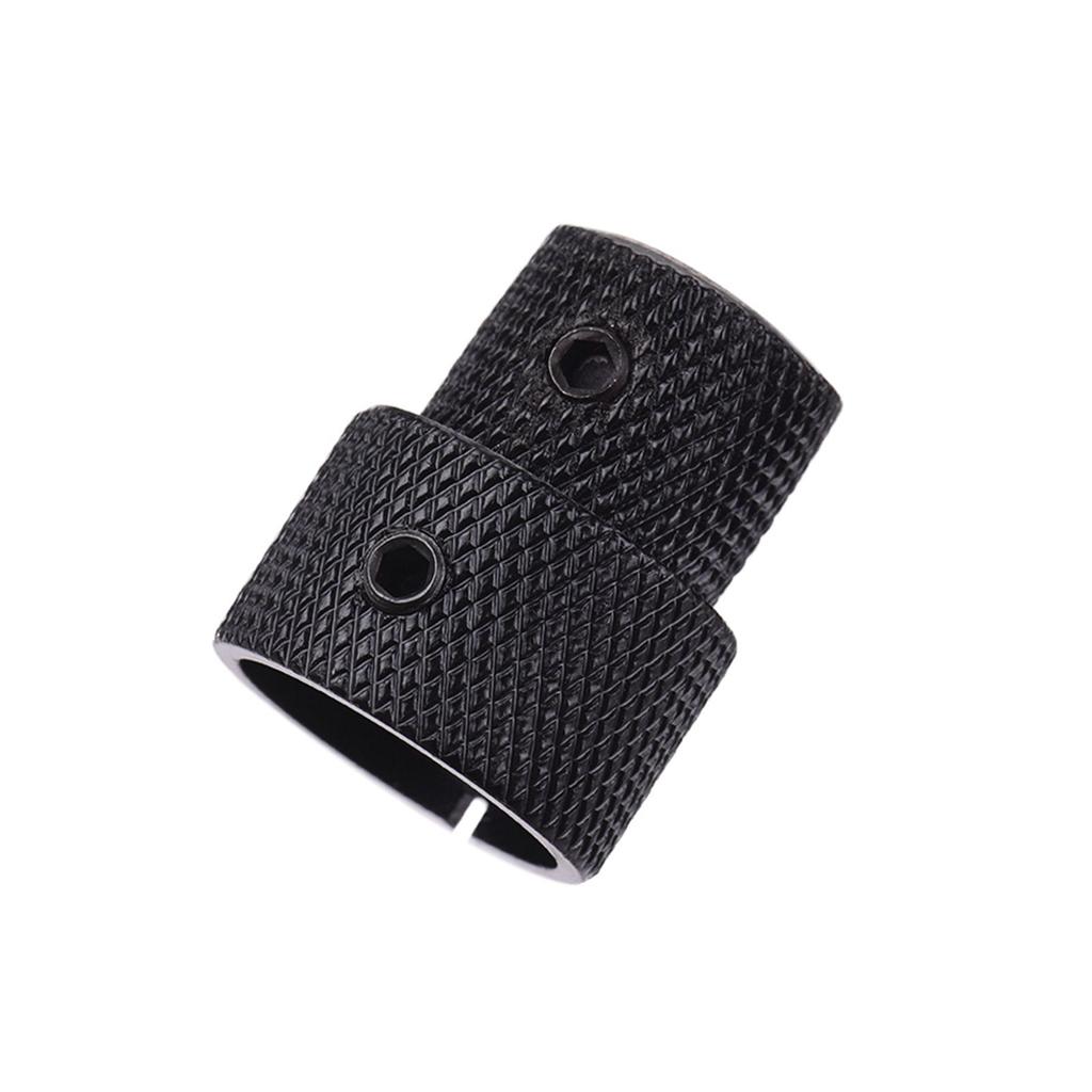 2 комплекта двойных концентрических накладных ручек управления для электробас-гитар серебристого цвета