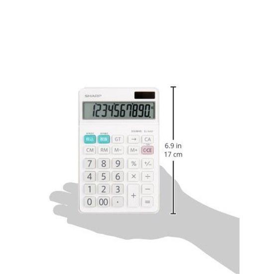 Sharp calculator standard nice size type 10 digits EL-N431-X white