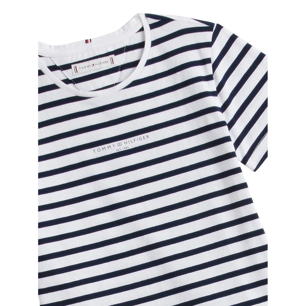 Tommy Hilfiger Детский комплект: полосатая футболка с коротким рукавом и круглым вырезом и шорты