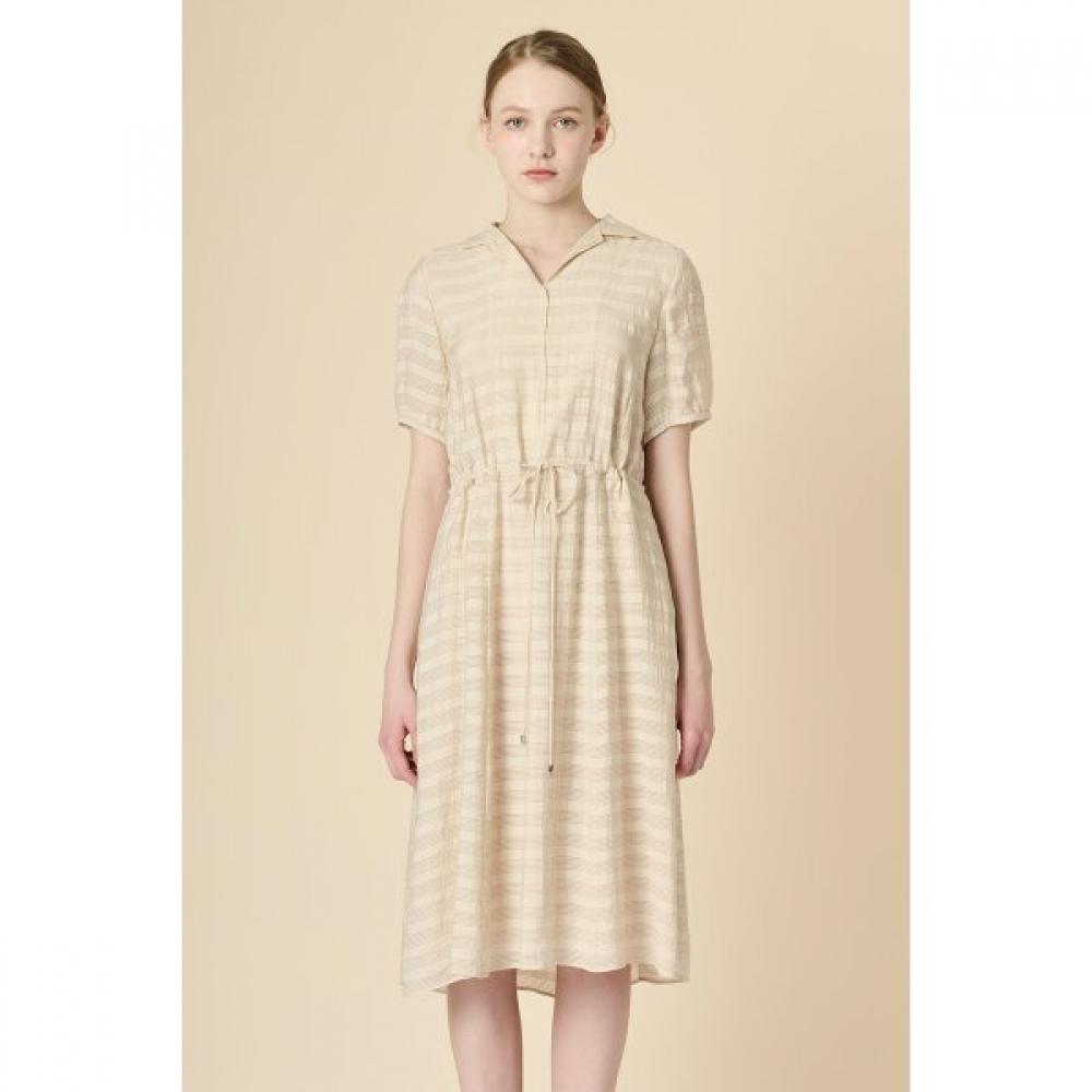 Bcbg Drawstring Dress With Shirt Collar B3m4o622