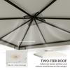 3 X 3 M Replacement Gazebo Canopy Cream White