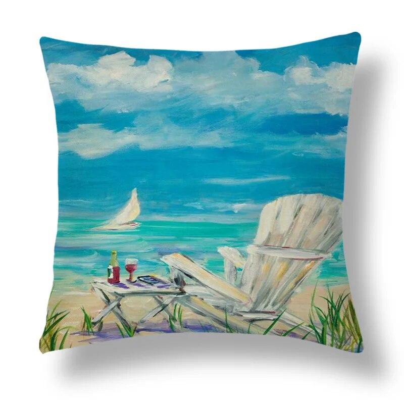 Bedroom Home Decor  Pillowcase Abstract Geometric Cushion Cover Orange Yellow Brown