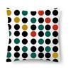 Home Decoration Bedroom Living Room Car Cushion Cover Pillowcase Colorful Dot Decorative  Sofa