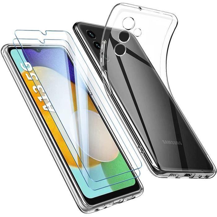 Coque de Protection - PROSHOP - pour Samsung A13 5G - Souple - Transparent - Anti-choc - avec 2 Verres Trempés