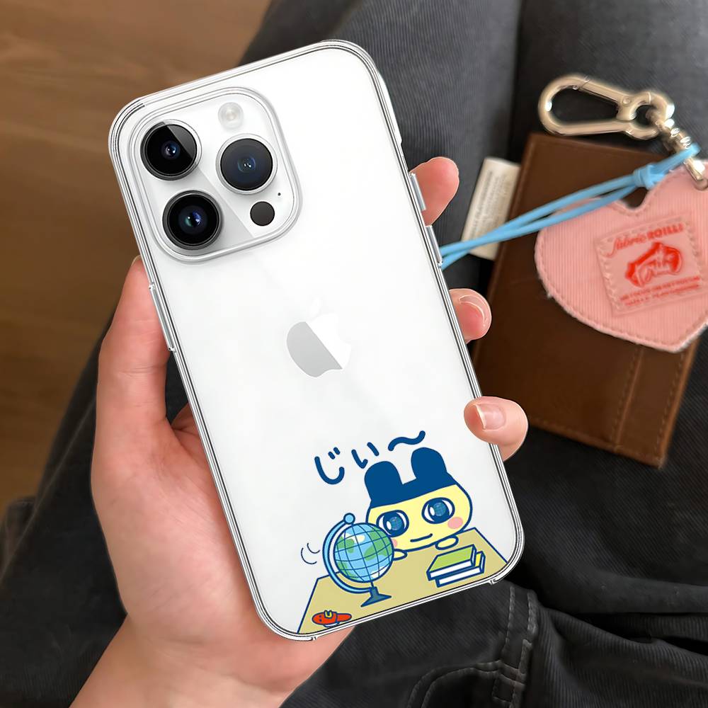 M-Mametchi Phone Case Soft Transparent Case For IPhone 17 16 15 14 13 12 11 Pro Max Mini Plus Shockproof Cover Case