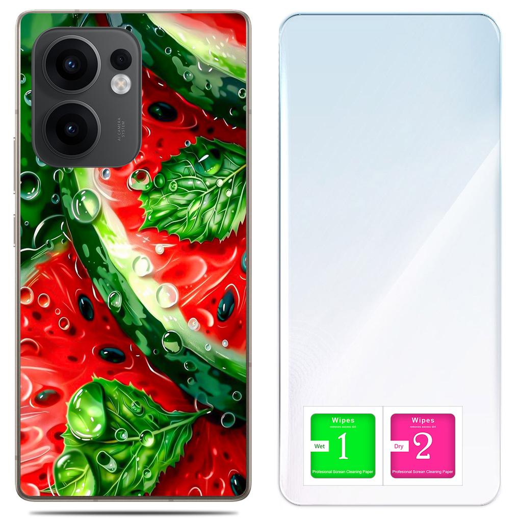 Etui Do Oppo Reno 13F 5G / 13 Fs 5G Foto Obudowa Case Plecki Arbuz + Szkło