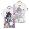 Popular Game Blue Archive Cosplay T-Shirts 3D Sunaookami Shiroko Print Kids Cartoon Anime Tees Summer Men Women Harajuku Y2k Top