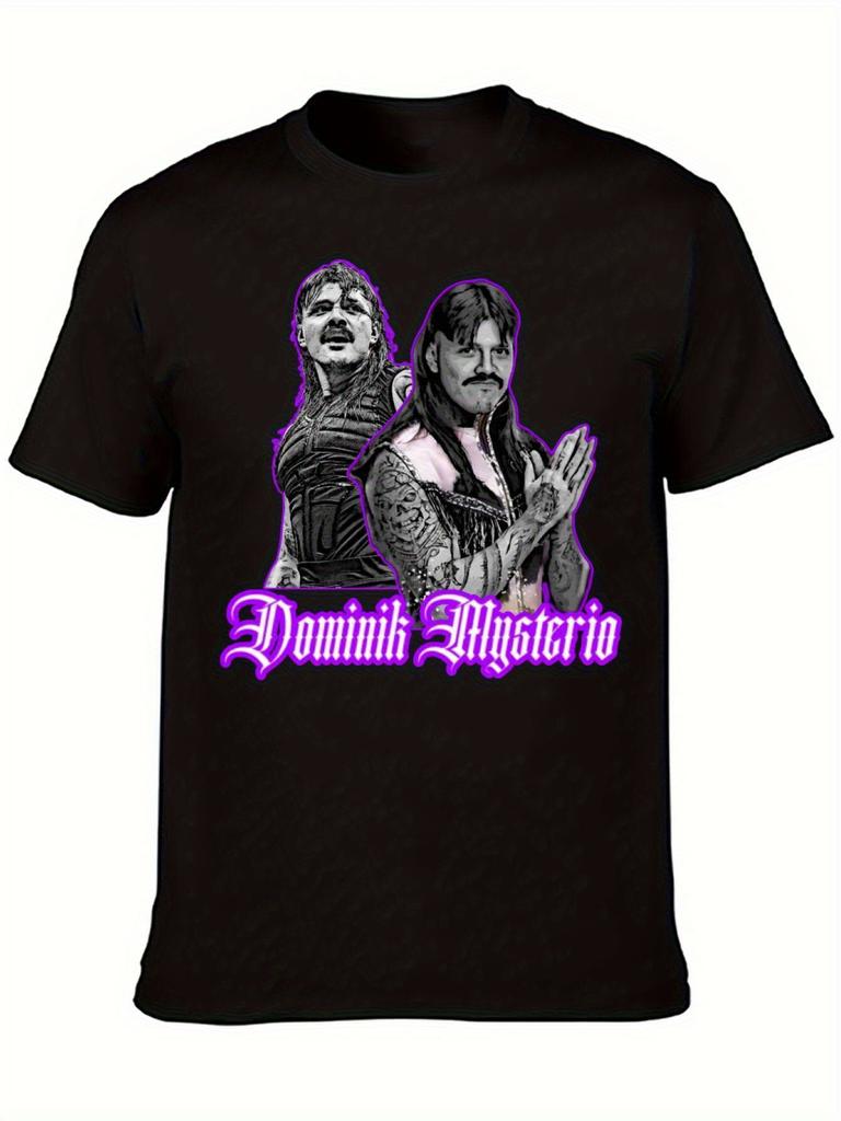 Dominik Mysterio Judgement Day T-Shirt- Black Lucha Libre Graphic Tee with Damian Priest
