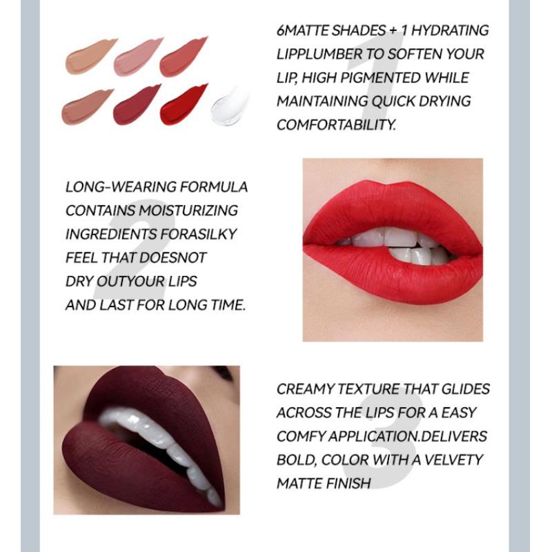 6 цветов матовая антипригарная губная помада Cup Lip Glaze водостойкая невыцветающая жидкая губная помада Water Light увлажняющий блеск для губ