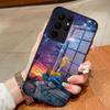 Чехол для телефона Simpson Ночной вид Для Samsung S26 S25 Edge Ultra 23 22 21 20 Ultra Plus S24 Fe Стеклянная крышка