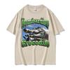 Bombardino Crocodilo Funny Plane Bomber Meme T Shirts Men Women Fashion Trending Humor Tshirts Male Cotton Short Sleeve T Shirt