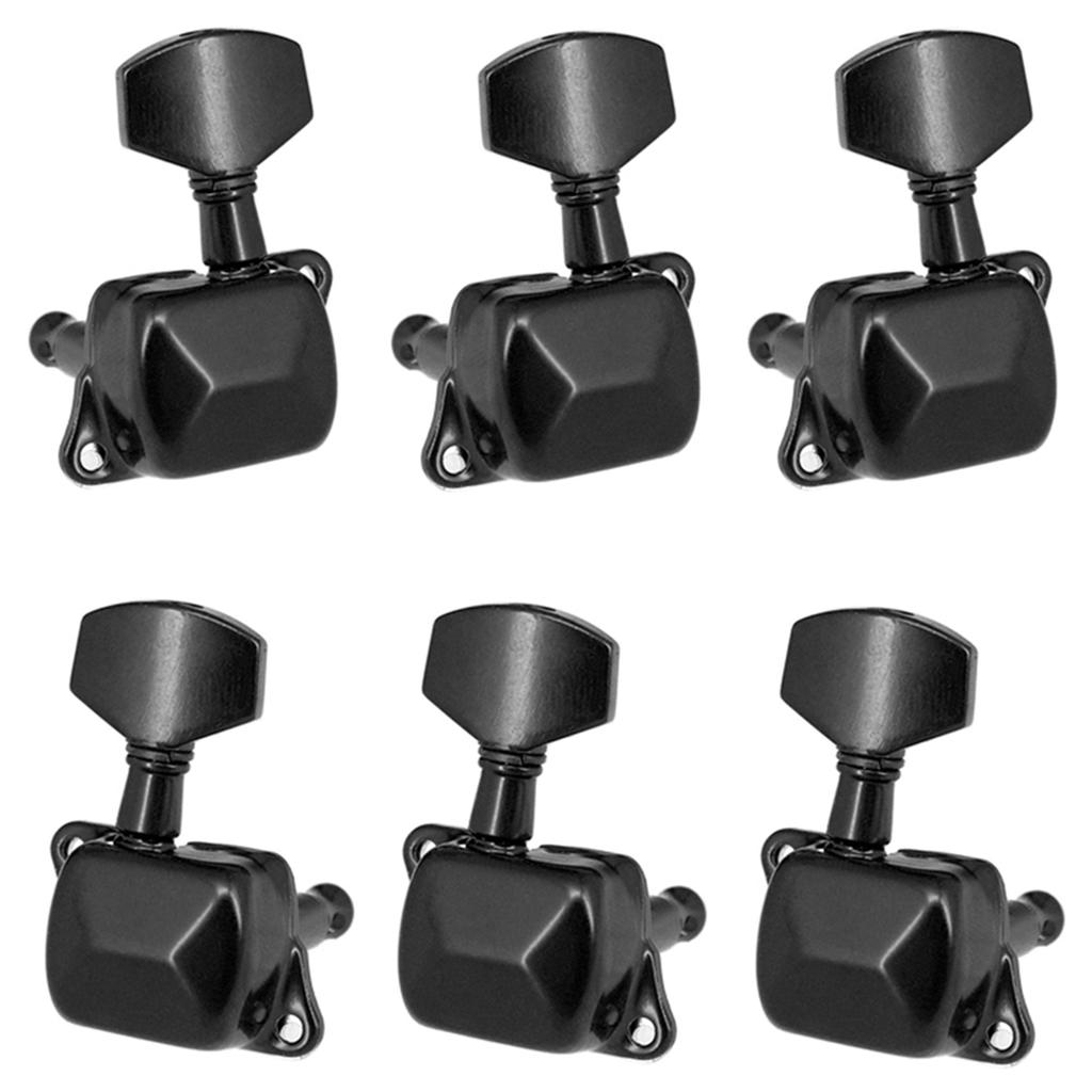 6 Pieces Guitar String Tuning Pegs Semi-closed Tuning Machine Machine Heads Tuners for Electric