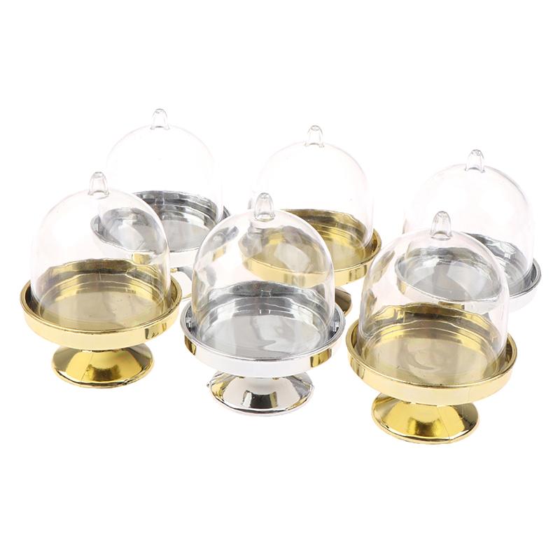 4 шт. прозрачный держатель для конфет, десертов, подставка для кексов, поднос для свадебных подарочных коробок