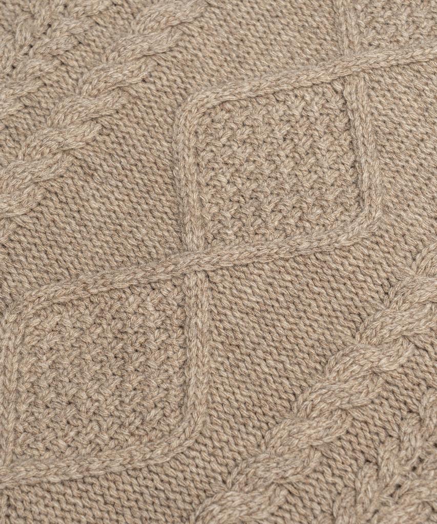 Edeunbeoleokeulleob Aran Crew-Neck Sweater (Beige)