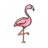Нашивка с розовым фламинго