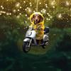 Мультяшная рождественская подвеска со шнурком, легко подвешивается, устойчивое к выцветанию подвесное украшение в виде животного, универсальное украшение