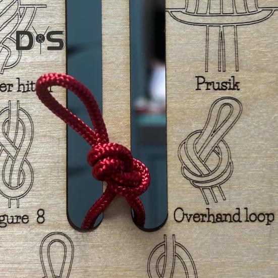 Доска для обучения вязанию узлов, 16 узлов, деревянная доска для начинающих, рифы, квадратные узлы, практическое обучение, подарок любителям кемпинга на открытом воздухе