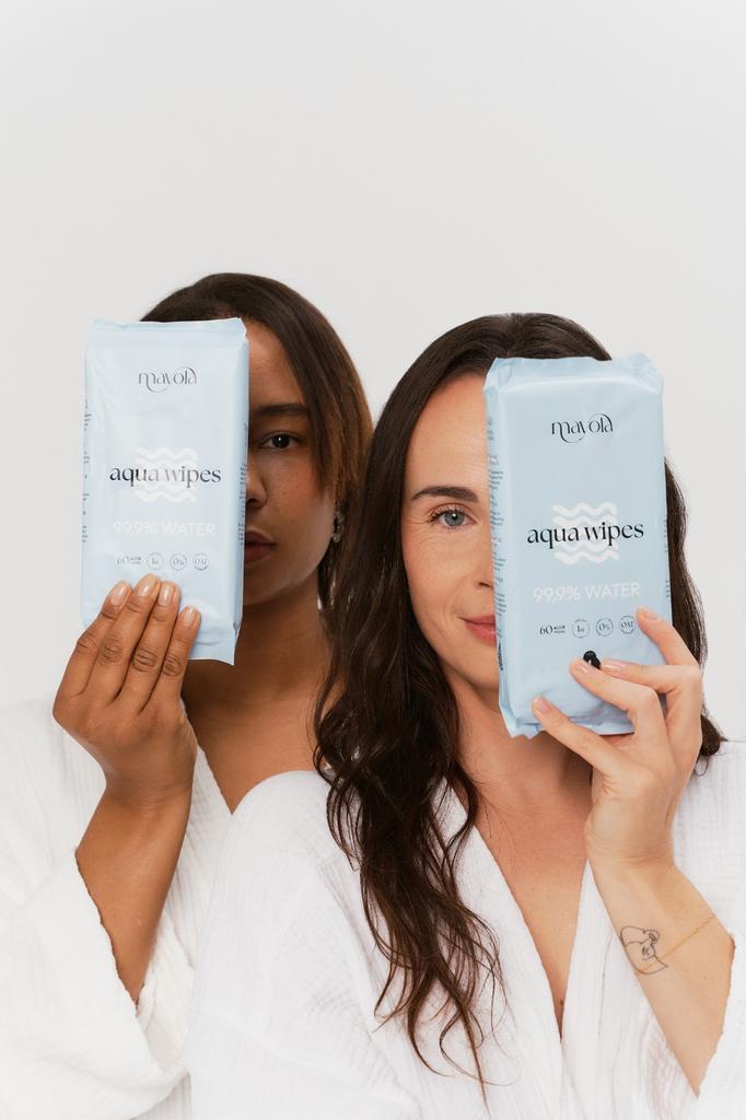 Wet wipes with oats 99.9% water plastic-free 60 pcs Mayola