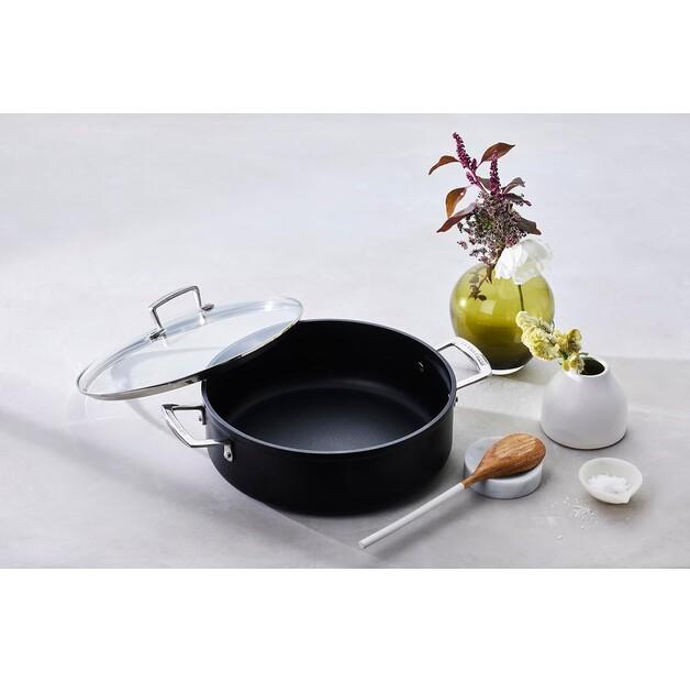 Сковорода алюминиевая Le Creuset с стеклянной крышкой 28 см (51113280010500)