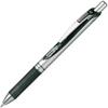 Pentel Шариковая ручка Гелевые чернила Гелевая Нажимной механизм 1,0 мм Серебристый корпус BL80-A Черный