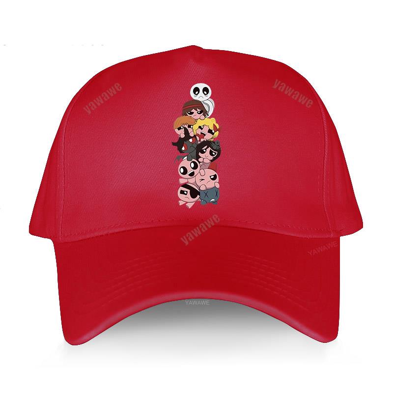 Мужская хлопковая бейсболка, шляпы в стиле хип-хоп Camisetas Masculina The Binding of Isaac, подростковая модная женская шляпа Snapback с коротким козырьком