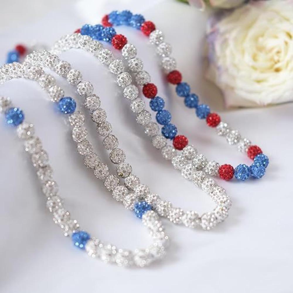 Rhinestones Baseball Necklace Unique Sports Ball Fashion Accessories Men
