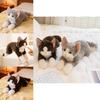 Плюшевая фигурка кошки с мягким коротким мехом для домашнего декора и в качестве идеи для подарка