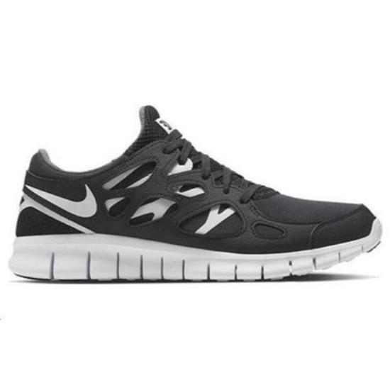 Nike Free Run 2.0 Легкие Удобные Амортизирующие Низкие Беговые Кроссовки Мужские Черный Белый DQ8977-001