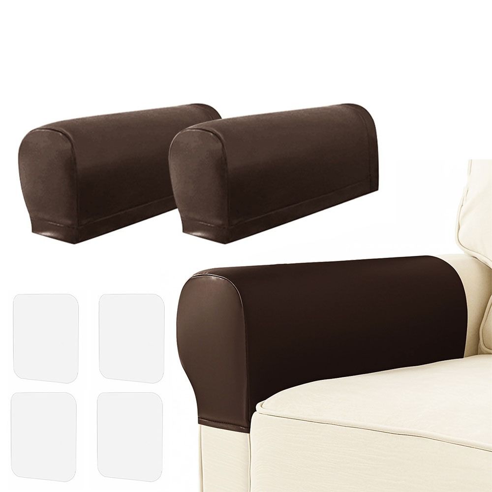 Elastic Sofa Armrest Covers Soft Armrest Protector Detachable Chair Arm Cover Recliners