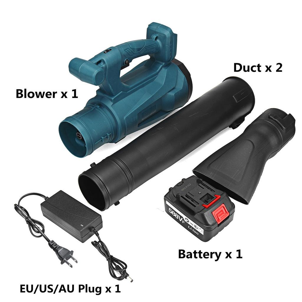 588Vf Cordless Electric Air Blower Handheld Leaf Blower Dust Collector Sweeper Garden Tools 30000RPM