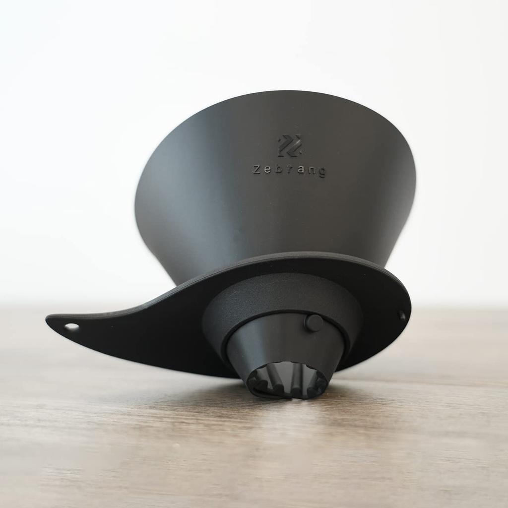 Zebrang V60 Flat Dripper ZB-VDF-02B, Lightweight and Portable for Outdoor Camping, 1-4 Cups of Coffee
