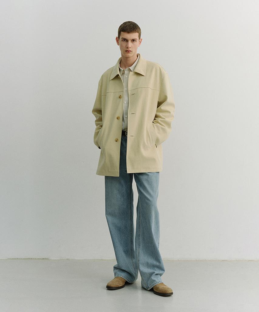 Dunst For Men Alter-Suede Half Jacket_Unisex_Udja6A106_Cream Beige