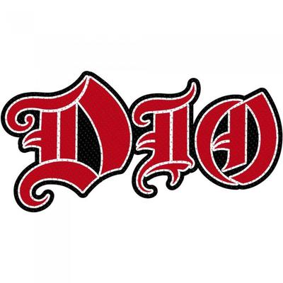 Тканевая нашивка с вырезом и логотипом Dio