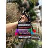 Ethnic Style Embroidery Cross Stitch Crossbody Small Bag Zero Wallet Mobile Phone Key Bag Lightweight for Women