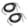 2PCS PC 3.5mm to Dual 3.5mm Earphone Cable 6.6FT OFC 3.5mm to Dual 3.5mm Jack Sound Cable for MMX100