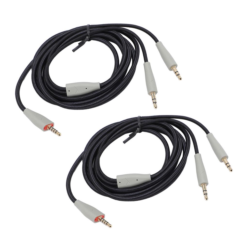 2PCS PC 3.5mm to Dual 3.5mm Earphone Cable 6.6FT OFC 3.5mm to Dual 3.5mm Jack Sound Cable for MMX100