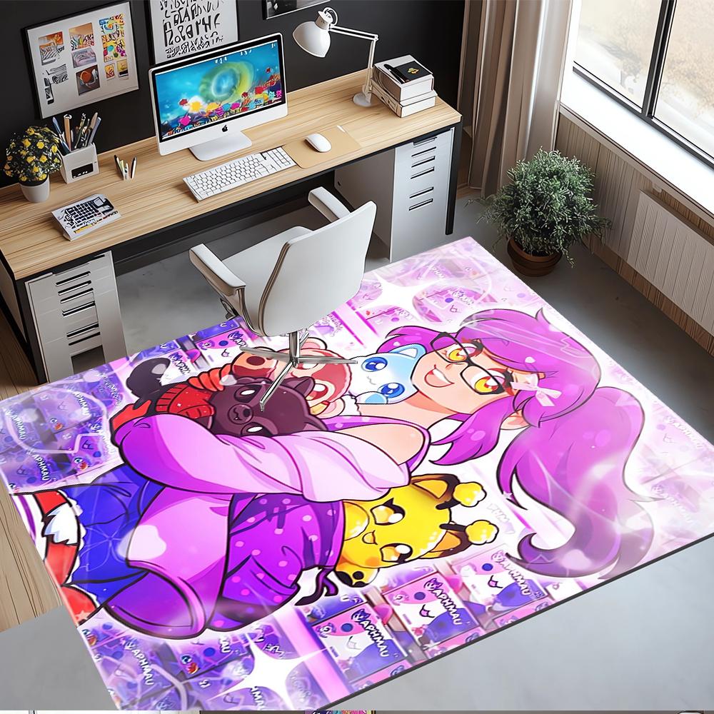 Aphmau Printed Carpet,Rug,for Office Chair Living Room Bedroom Kitchen Room Decor Gifts.