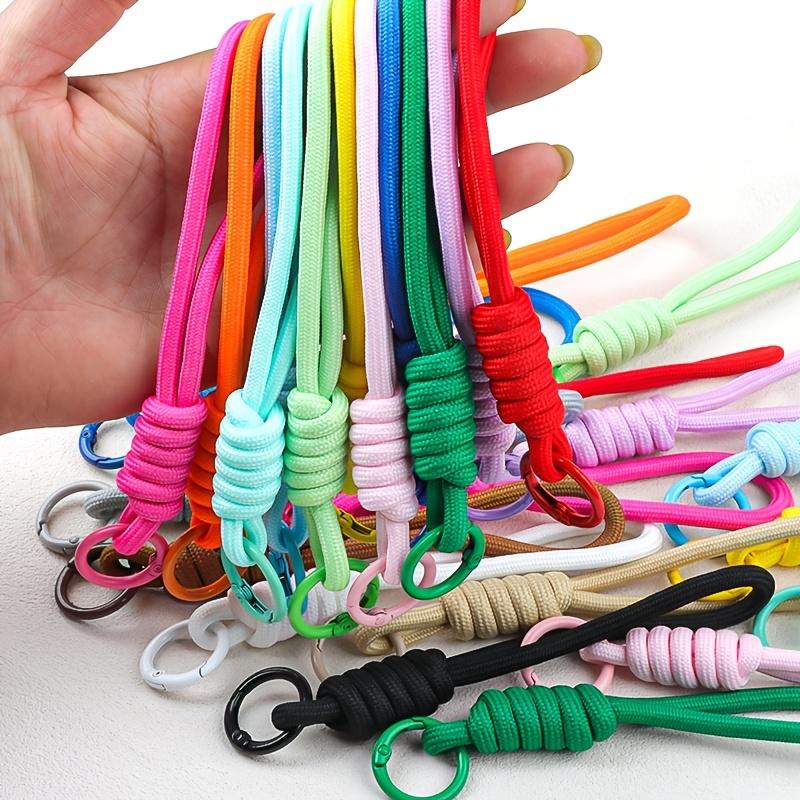 20pcs/10pcs Random Colorful Braided Lanyard, Woven Anti-Lost Wrist Strap for Phone Keys, Cute Leash for Plush Toy Boarding Pass