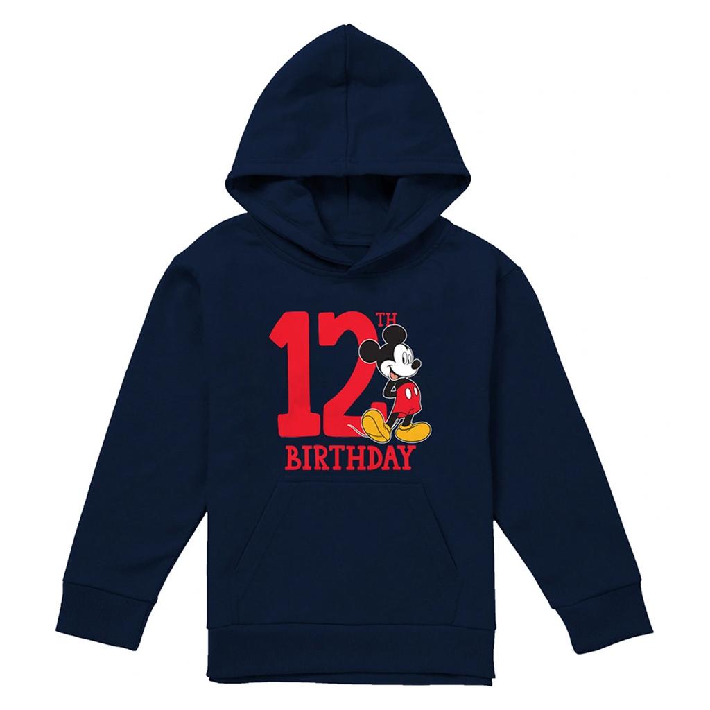 Disney Childrens/Kids Mickey Mouse Shirt 12th Birthday Hoodie