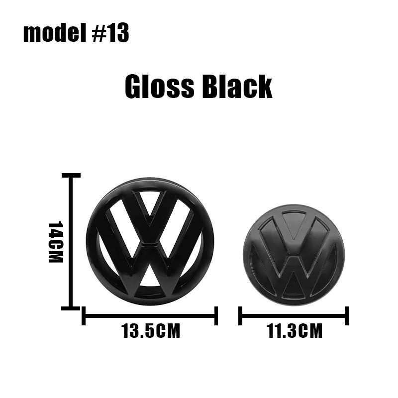 For VOLKSWAGEN VW 2Pcs VW Golf 7.5 ABS Car Logo Cover Front Grille Badge Rear Trunk Emblem Sticker Accessories For Volkswagen Go