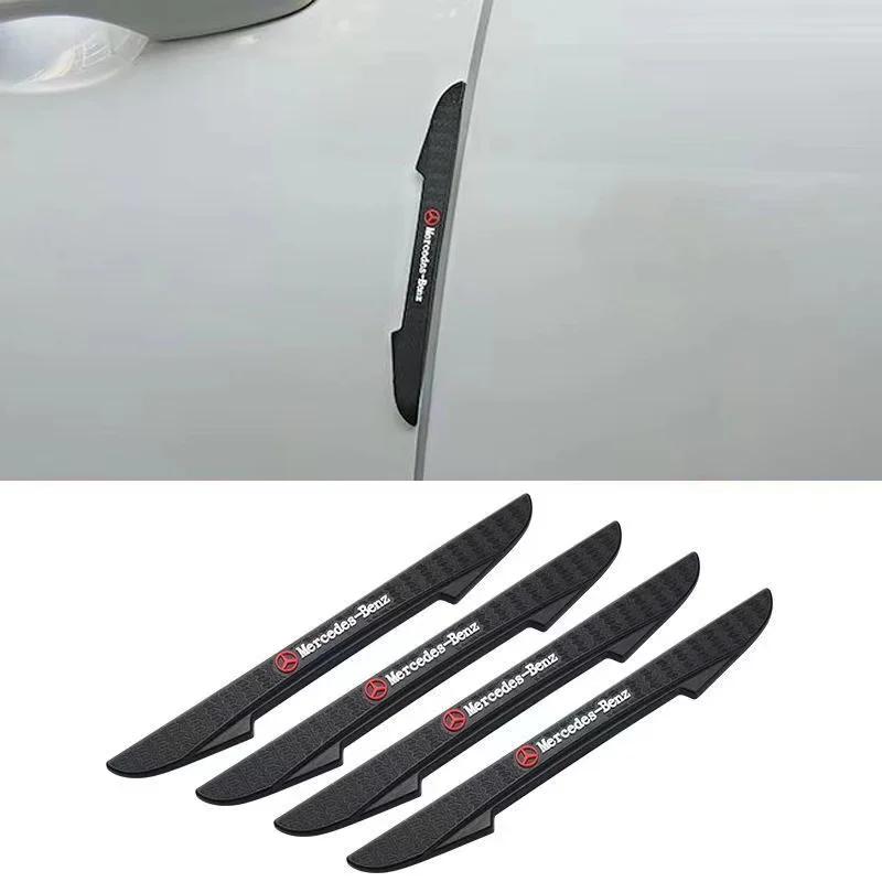 AABIE1 4pcs Auto Anti Collision Strips Rubber Car Door Protector Stickers Bumper Anti-collision Strips For Mercedes Benz B/C/E/S